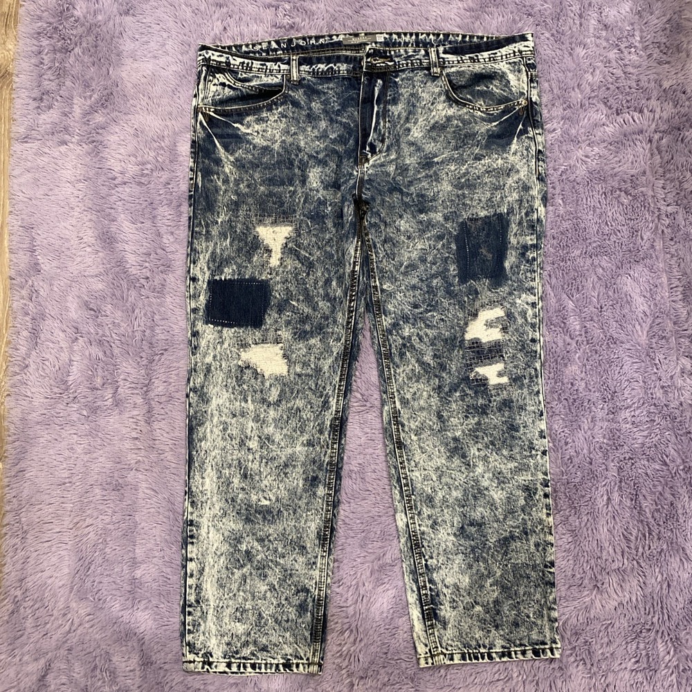 Sean John Mercer Slim Straight Stretch Denim Jeans‎ Blue Wash 42x30 Y2K